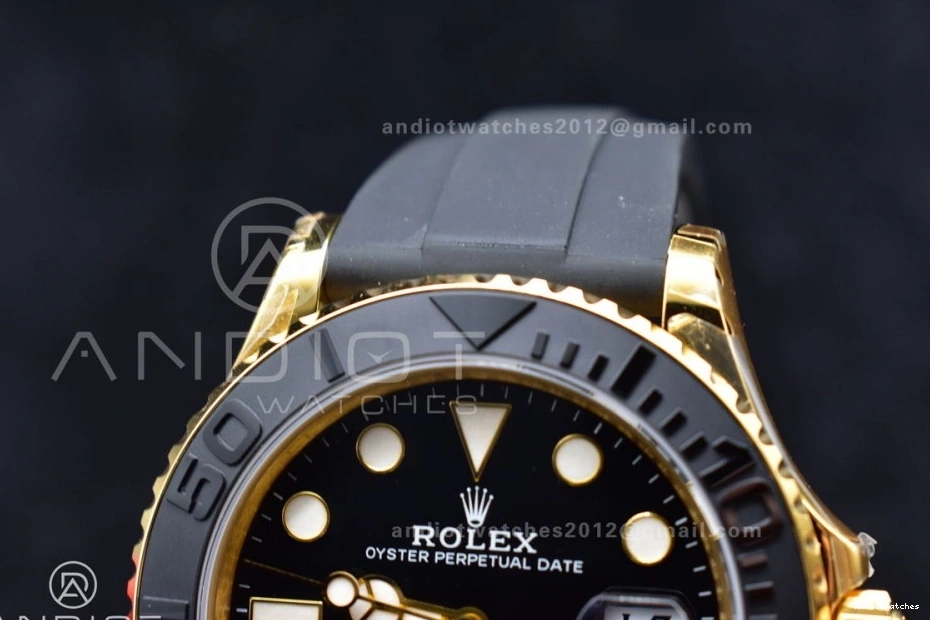 Yacht-Master Bezel 1:1 Rubber 1224 Black Ceramic Strap Best Black on 3D EyeCatching 42mm VS VSF Edition 226658 0401